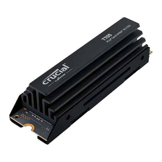 (image for) Crucial T705 1TB M.2 NVMe PCIe 5.0 SSD/Solid State Drive with Heatsink